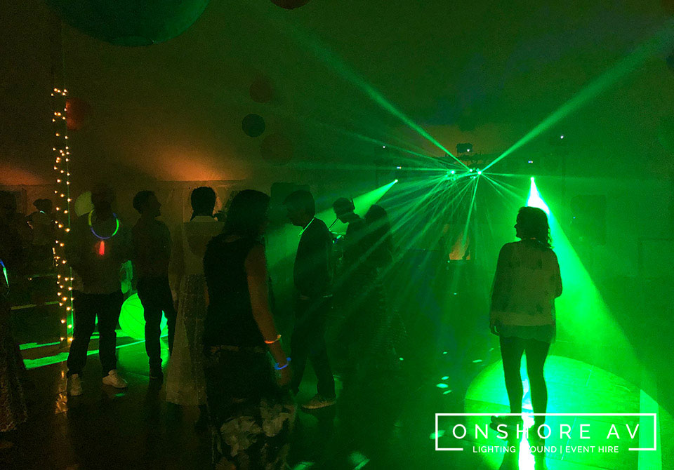 Effect Lighting hire for parties and weddings