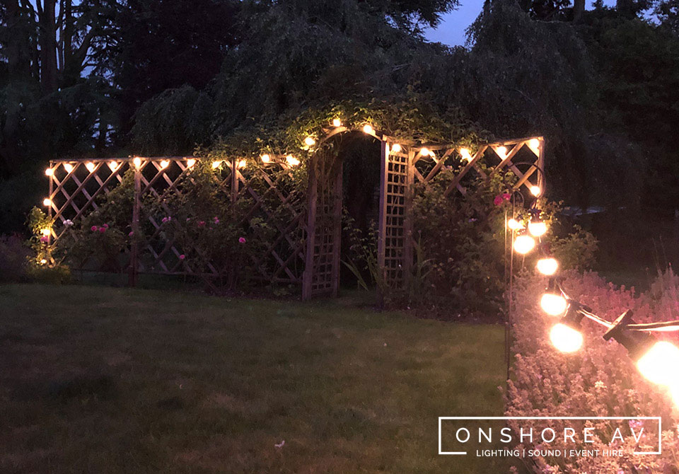 Festoon lighting hire